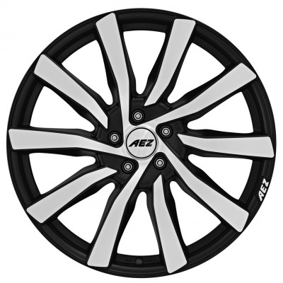 AEZ Reef black matt polished 9x20 ET40 - LK5/114.3 ML7 4026569119188