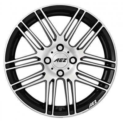 AEZ Cliff black polished 7x16 ET48 - LK5/108 ML70.1 4026569120634
