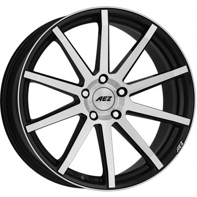 AEZ Straight black polished 7.5x17 ET45 - LK5/114.3 ML 4026569122270