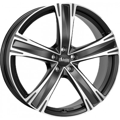 Advanti Raci Raccoon matt black / polished 8x18 ET45 - LK5/120 4250390921393